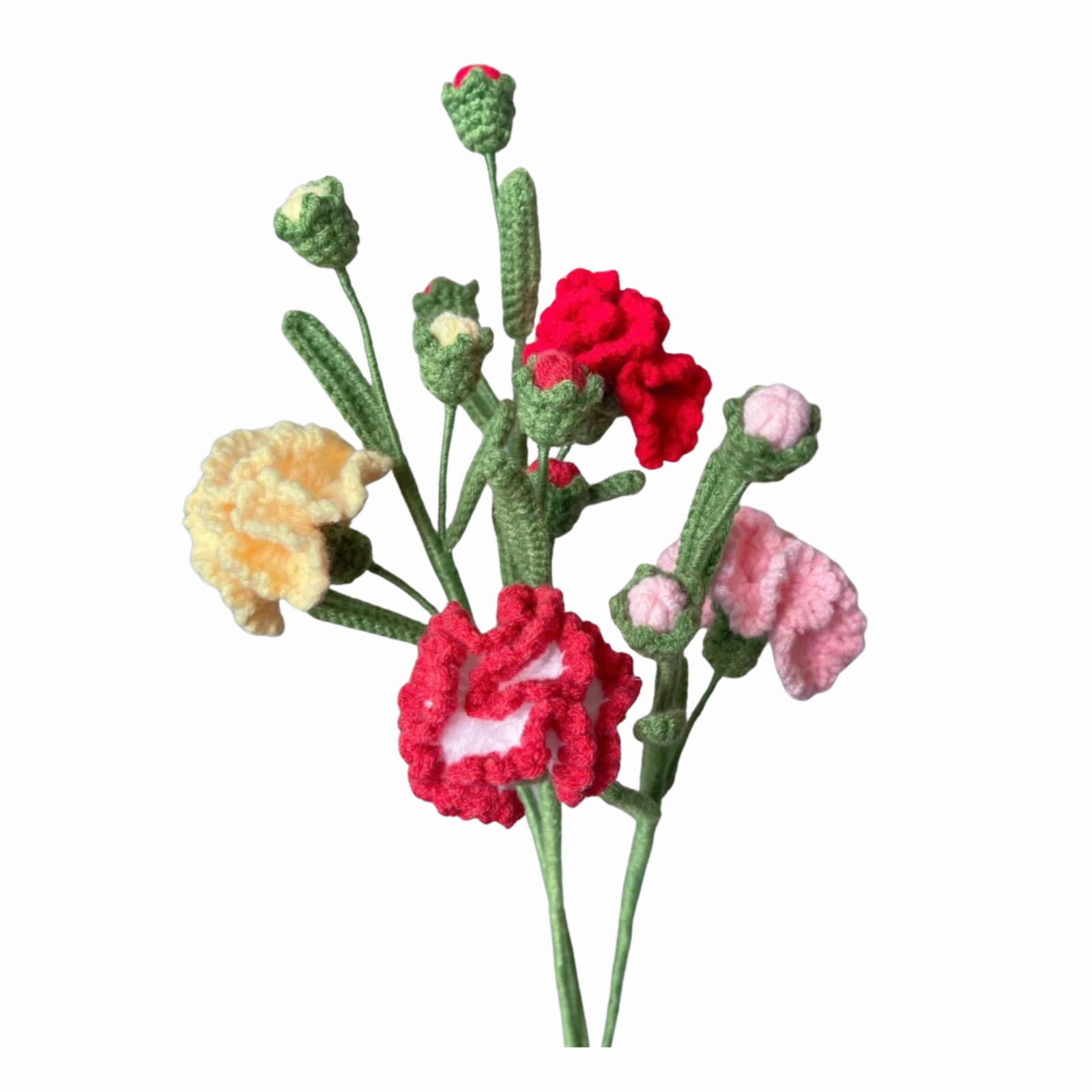 handmade crochet carnation flower from Vietnam, handmade flower Vietnam manufacturer